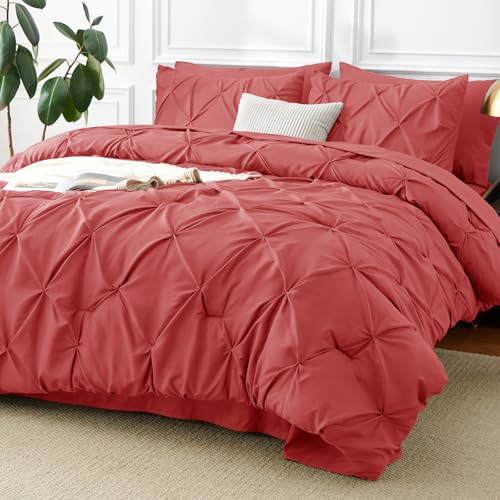 Queen Comforter Set Coral