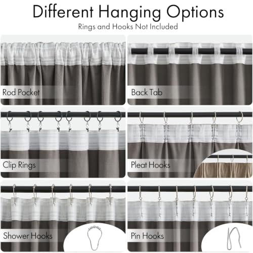 Light Taupe Velvet Pinch Pleat Blackout Curtains W52 X L108 Inches