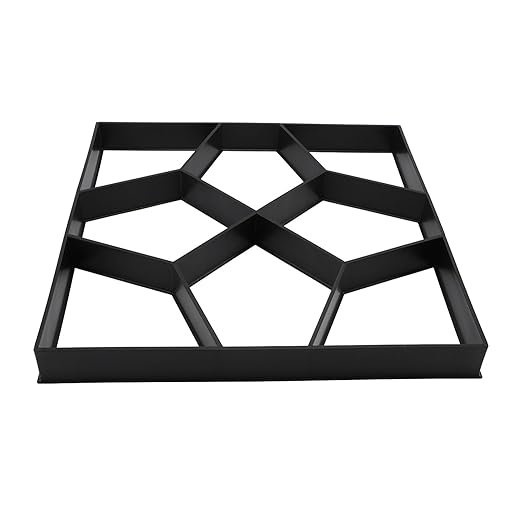 Yinhing Walk Maker 15.7 Inch ABS Reusable Pavement Concrete Maker Stepping Stone Paver Kit for Lawn Garden Patio Backyard Walkways DIY Outdoor Projects Versatile Stone for Elegant Pa