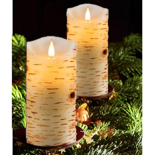 Flameless Battery Operated LED Candles 3D Wick Remote Control 24 (2 Count)