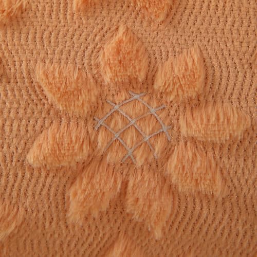 Spring Summer Pillow Covers 16x16 inch Set of 2 Orange Sunflower