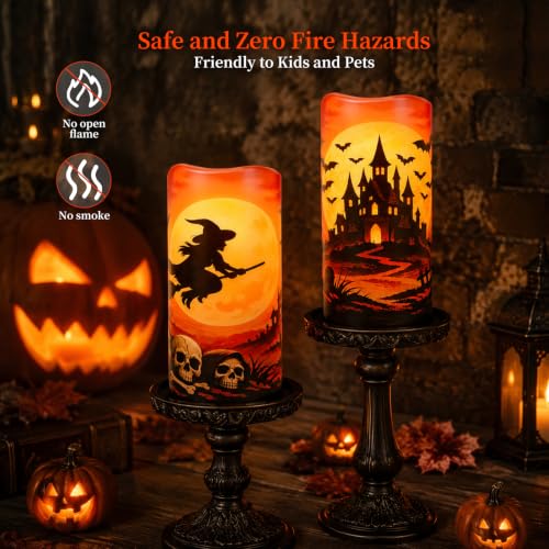 3"x6" Halloween Flameless Candles (2 Count)