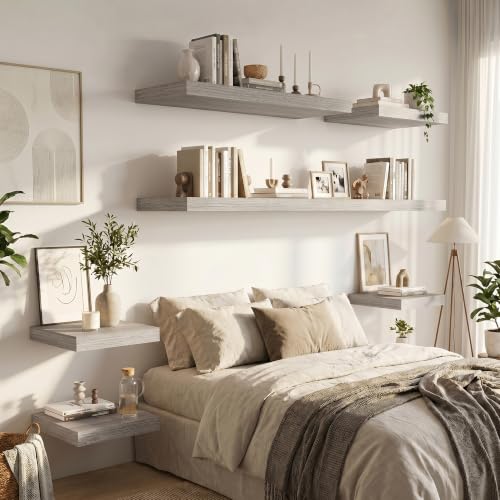 Deep Floating Shelves 55x12” Set of 2 (2 Count)