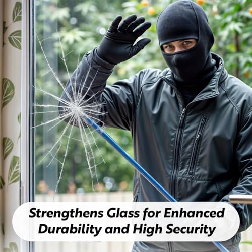 Security Safety Shatterproof Window Film 4 Mil Clear 35.4x59in