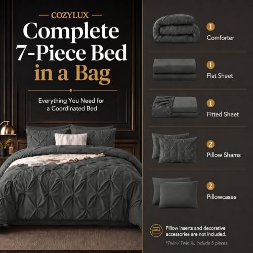 Full Size Comforter Sets Dark Grey
