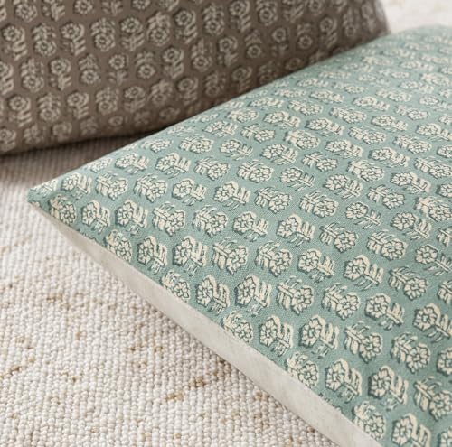 Decorative Floral Print Throw Pillow Covers 20×20 Inch (2 Count)