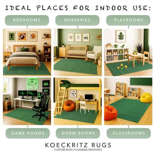 Soft & Colorful 5' Round Kids Classroom Area Rug