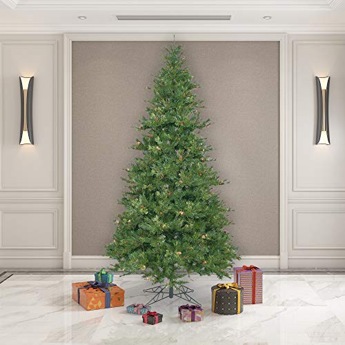 7.5' Mixed Country Pine Slim Artificial Christmas Tree