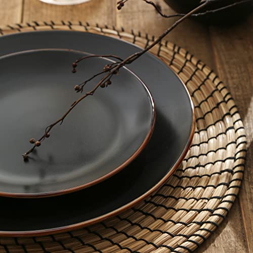 Brasa Stoneware 16 Piece Modern Dinnerware Set