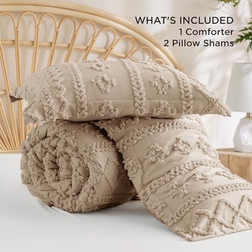 Tufted Boho Comforter Set Full Size