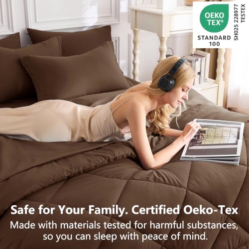 Full Size Comforter Sets Brown