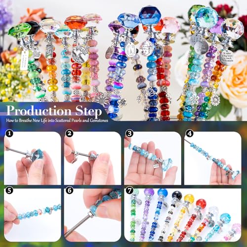 513Pcs DIY Beaded Garden Stakes (513 Count)