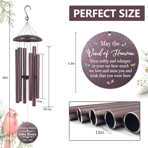 Large Memorial Wind Chimes for Loss of Lover30