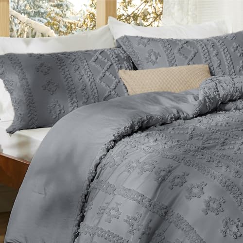 Tufted Boho Comforter Set California King Size
