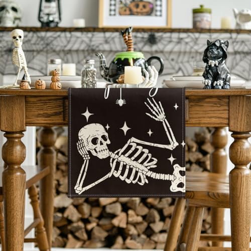 210 GSM Halloween Table Runner Home Party Decor 13x90 Inch