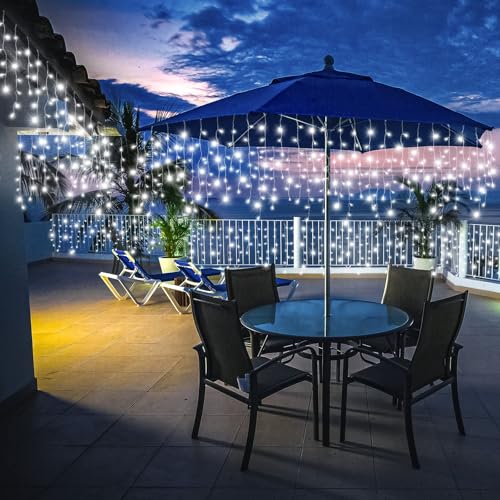 33FT 400 LED Icicle Lights for Outside