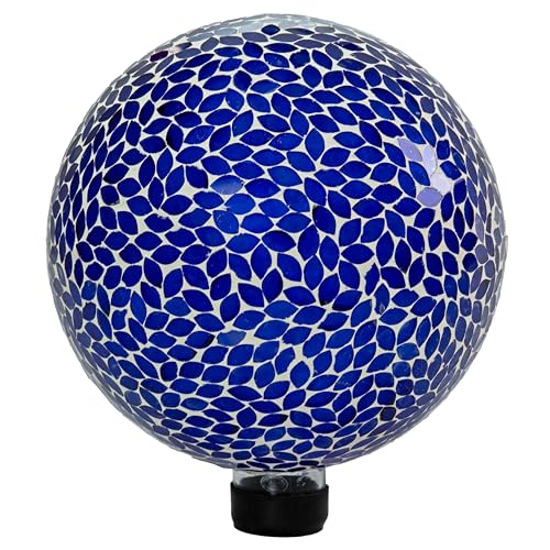Sunnydaze 10" Mosaic Glass Gazing Ball for Garden (2 Count)