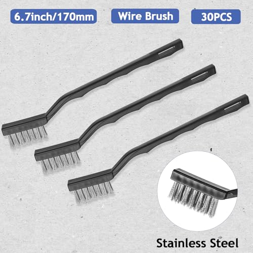 30 Pieces Mini Wire Brush
