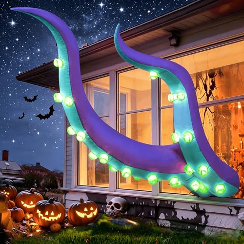 7 FT Halloween Inflatable Octopus Tentacles Outdoor Decorations (7FT Octopus Tentacles)