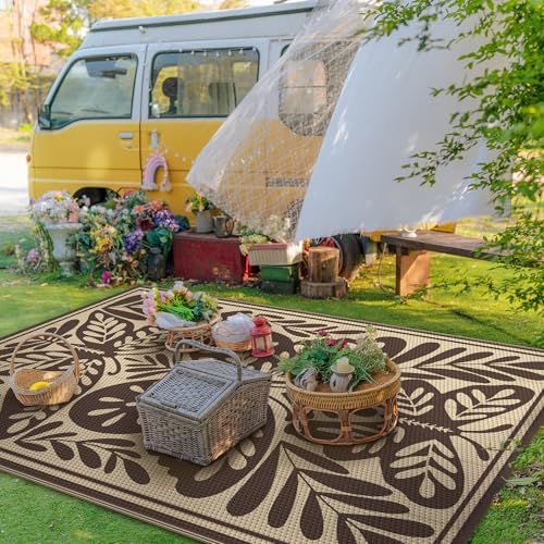 Outdoor Rug Waterproof Plastic Rugs for Patio (54 Sq Ft)