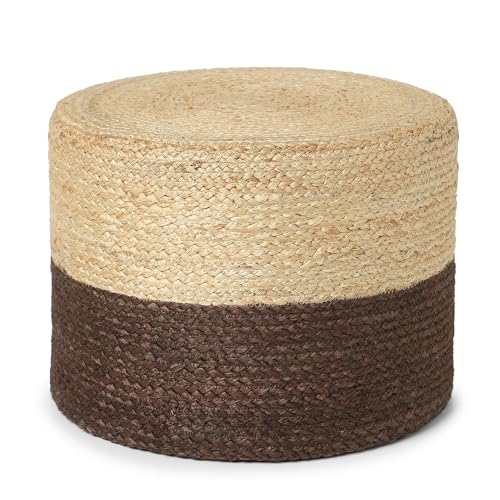 Jute Braided Pouf Ottoman