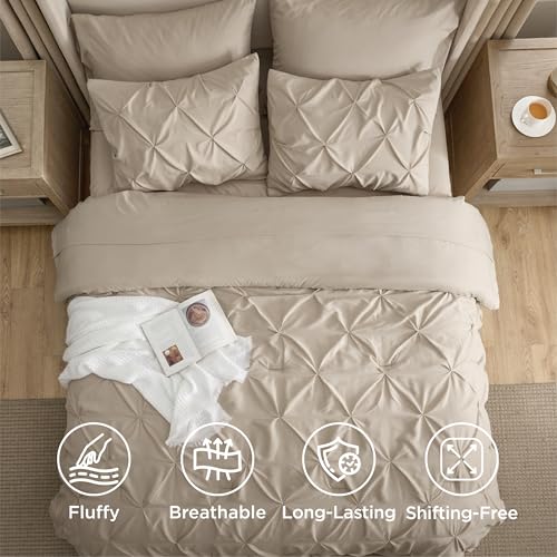 7 Piece Oversized Queen Comforter Set & Sheets