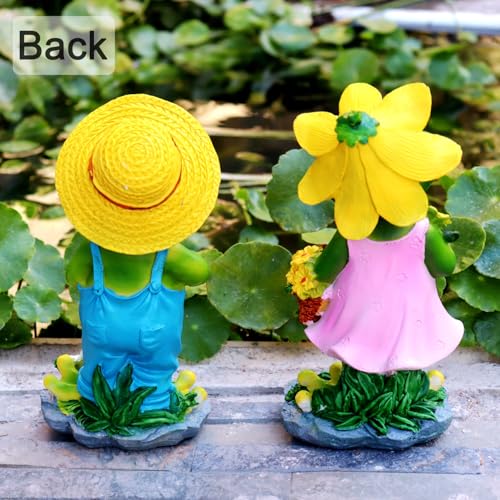 Set of 2 Frog Garden Statues (2 Count)