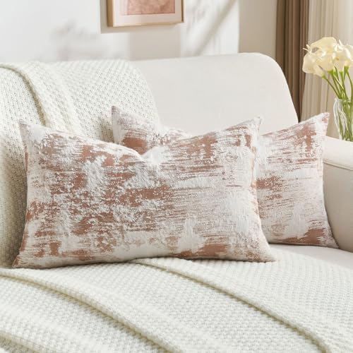 Pack of 2 Faux Cashmere Throw Pillow Covers 12x20 Inch (2 Count)