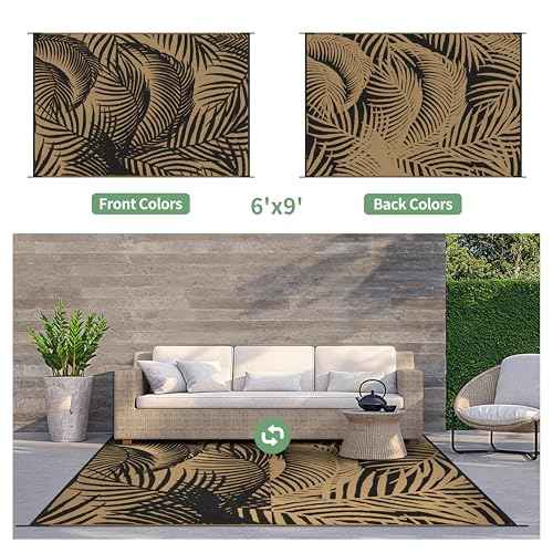 Outdoor Rug Waterproof Plastic Rugs for Patio