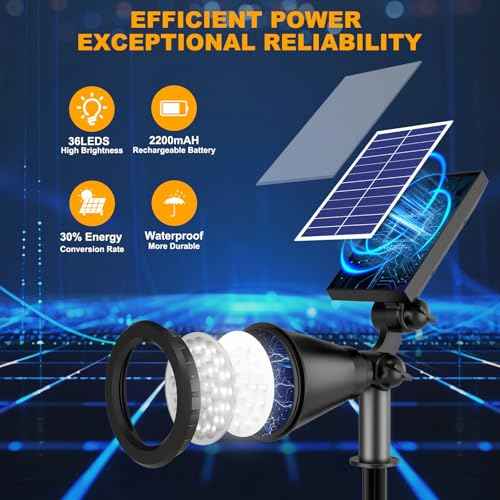 Solar Lights Outdoor Waterproof Spot Lights (3 Count)