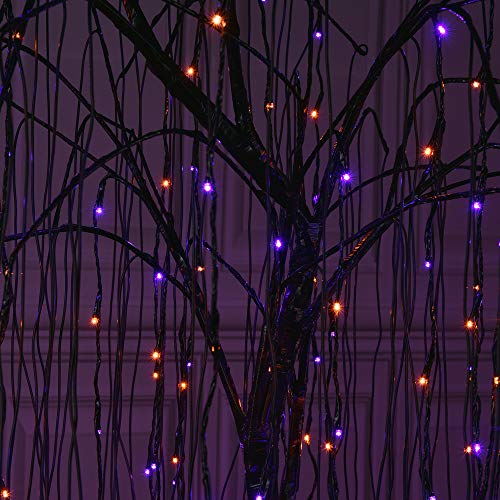 7 Feet Halloween Willow Tree (Orange+purple)