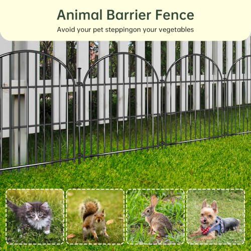 20 Panels No Dig Decorative Garden Fence (20 Count)
