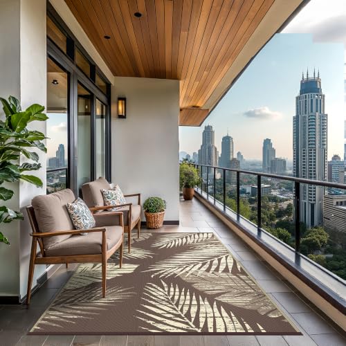 Outdoor Rug Waterproof Plastic Rugs for Patio (54 Sq Ft)