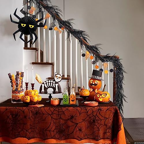 2Pcs 5.8Ft Black Artificial Boston Fern Garland Fake Hanging Vines (5.8 Foot)