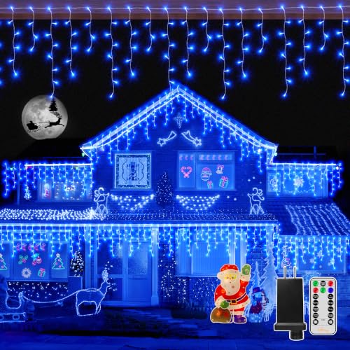 Icicle Lights for Outside 720LED 60FT (60 Foot)