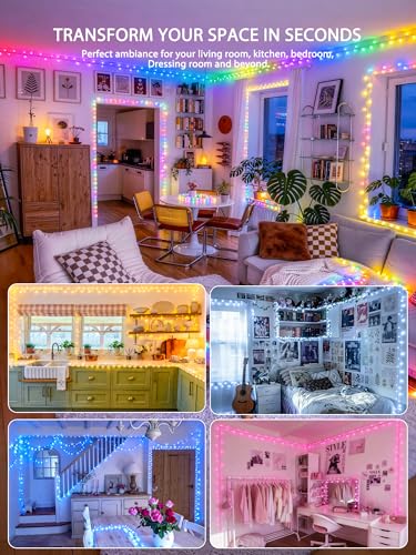 400 LED RGB String Lights Indoor for Bedroom Plug in (132 Foot)