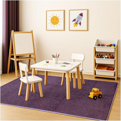 Soft & Colorful 7' Round Kids Classroom Area Rug