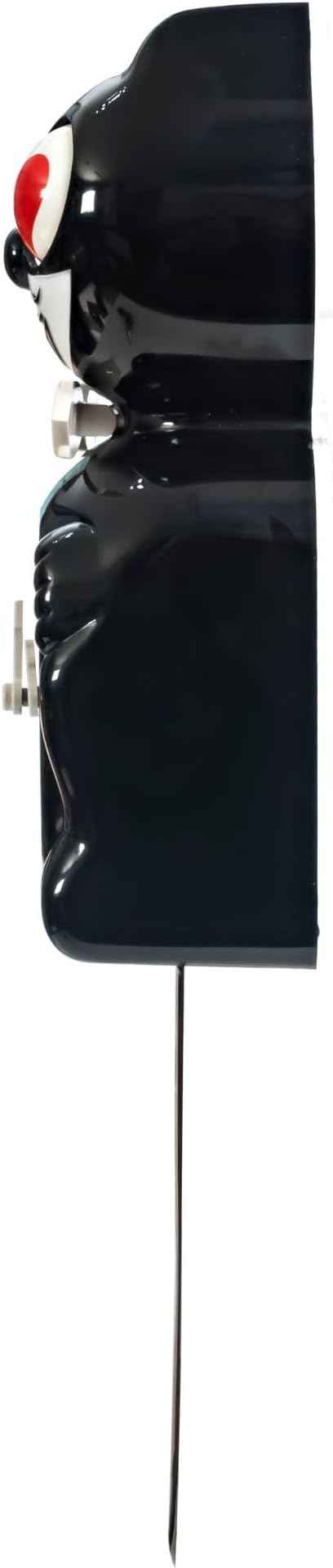 KIT CAT Klock Classic Black with Heart Eyes - Iconic Cat Clock with Moving Heart Eyes and Tail, Battery Operated Wall Clock, Made in USA, Perfect for Home Decor, Mid-Century Modern Clock, Unique Gift