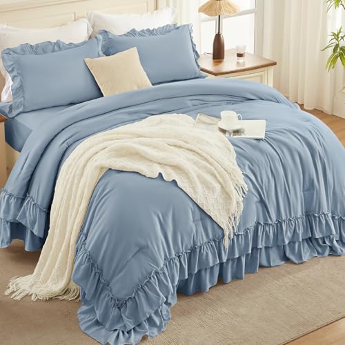 Ruffle Oversized Queen Comforter Set