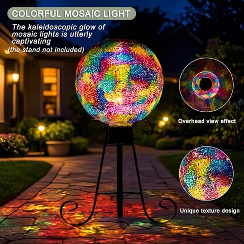 10" Mosaic Solar Gazing Ball