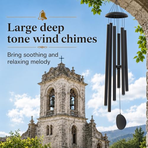 50" Extra Large Wind Chimes for Outside Deep Tone