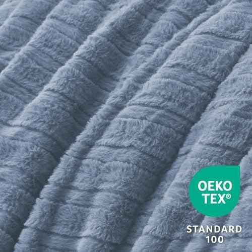Faux Fur Queen Comforter Set