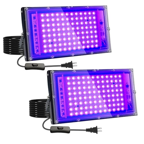 2 Pack 100W UV Black Light (2 Count)