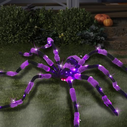 Giant Spider Halloween Decorations (Purple)