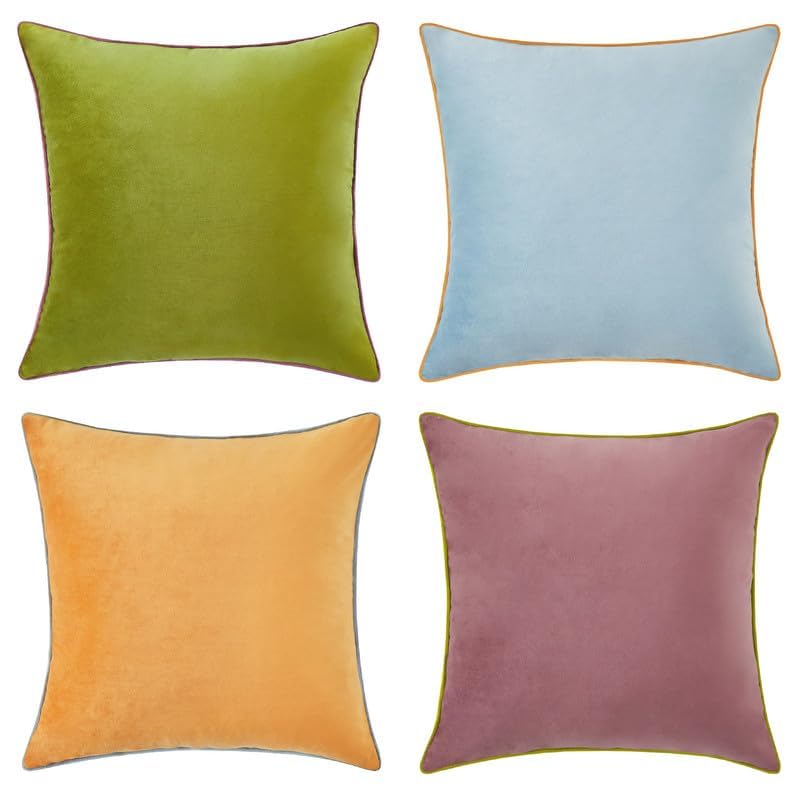 Decorative Throw Pillow Covers Cushion Cases (4 Count)