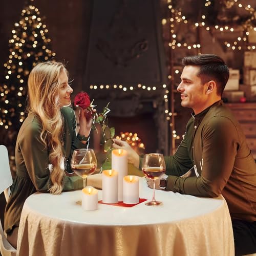 Outdoor Flameless Candles with Remote Timer (3 Count)