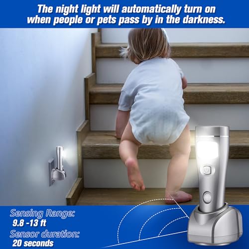 6 Pack 4 in 1 LED Emergency Lights for Home Power Failure (6 Count)