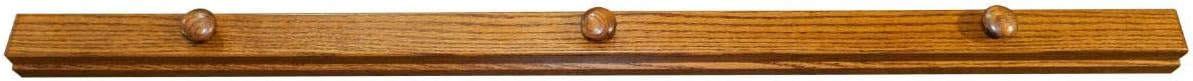 RRD Quilt Hanger for Wall for Display (96") Amish Made Wooden Quilt Rack Wall Mount - Rustic Tapestry Quilt Wall Hangers (Oak Wood, Michaels Stain)