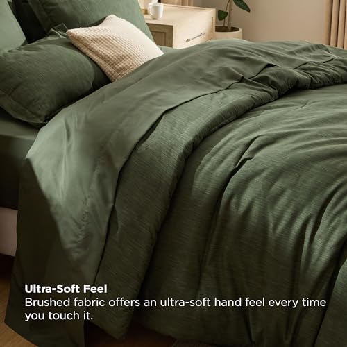 King Size Comforter Set Dark Green