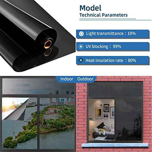 One Way Window Privacy Film with Tools (32.25 Sq Ft)